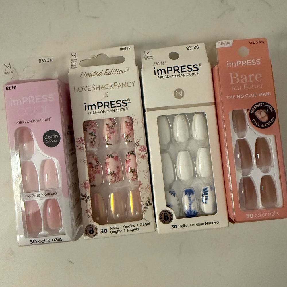 💅4 Sets NEW imPRESS Nail Kits (Love Shack Fancy)💅